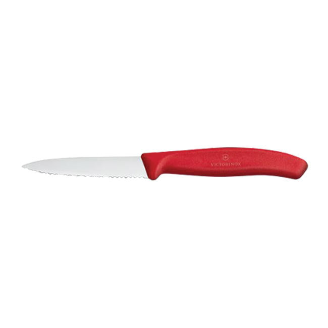 Paring Wavy Knife Red Handle each