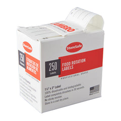 StoreSafe Food Rotation Labels Half-Size Bulk Dispenser Pack 1 roll