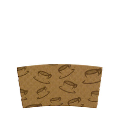 Java Jacket Natural Kraft Scatter Coffee Cup Print 12-24 oz 500 ct