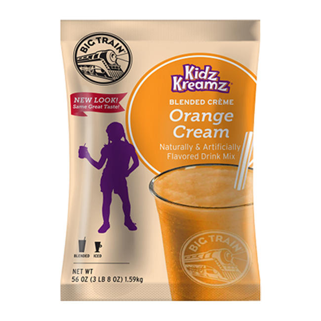 Big Train Kidz Kreamz Orange Cream Blended Creme Mix 3.5 lb