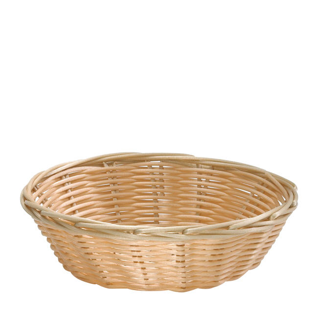 Handwoven Basket Round Natural 8 1/2" 1 dz