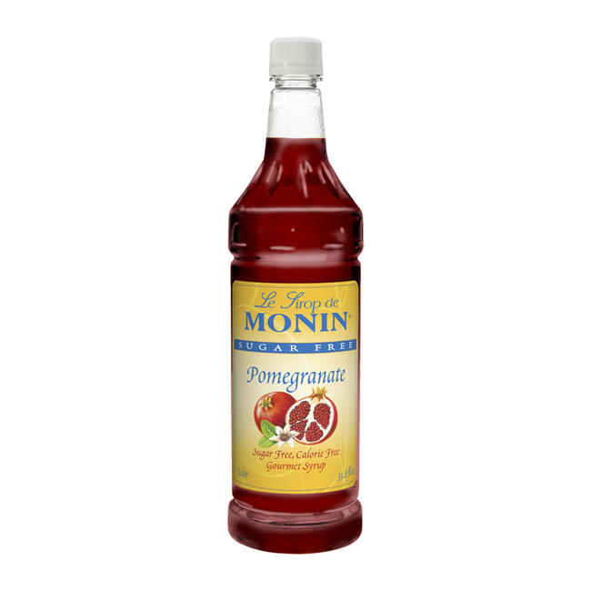 Monin Pomegranate Syrup Sugar Free PET 1 ltr