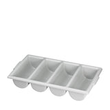 Cutlery Bin 4 Compartment Gray each