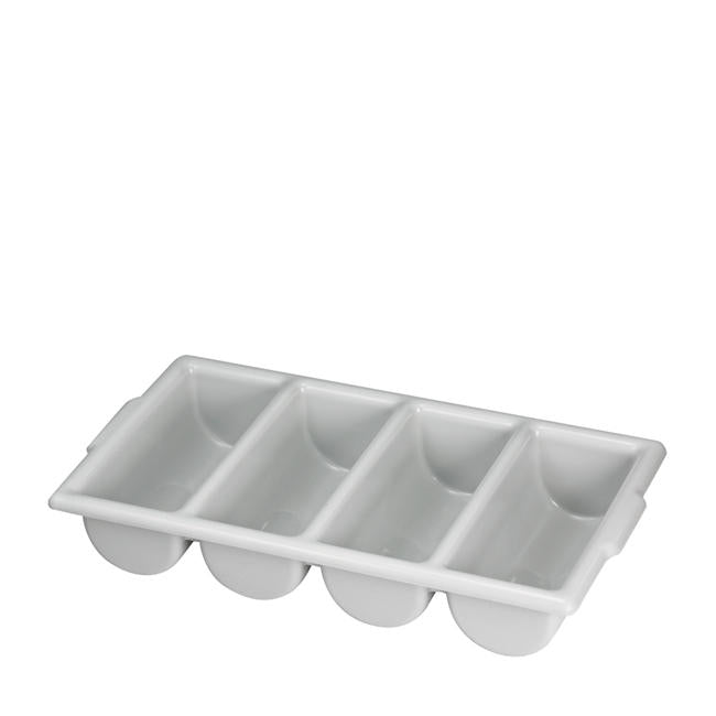 Cutlery Bin 4 Compartment Gray each