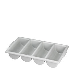 Cutlery Bin 4 Compartment Gray each