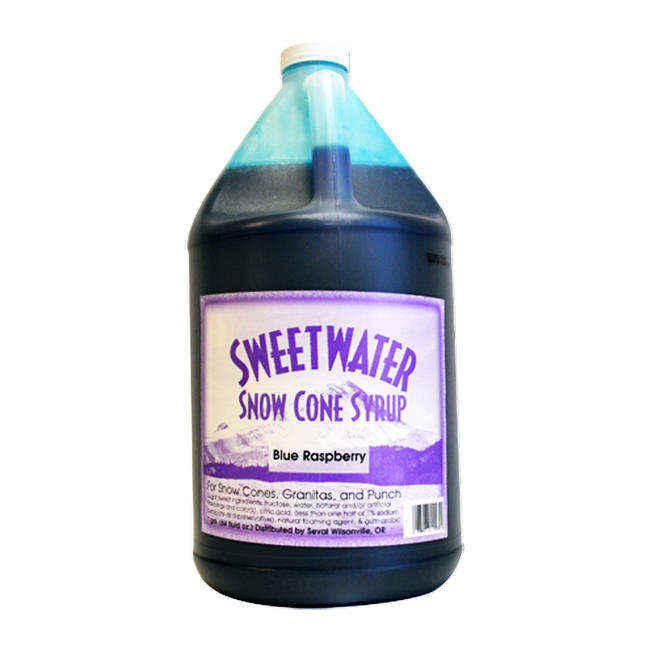 Sweetwater Snow Cone Blue Raspberry Syrup 1 gal