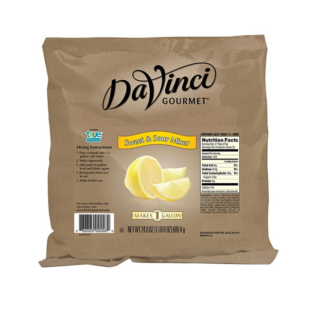DaVinci Gourmet True Crystals Sweet and Sour Mixer 24 oz