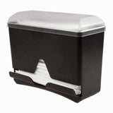 Single Sided Bulk Straw Dispenser Black and Clear each