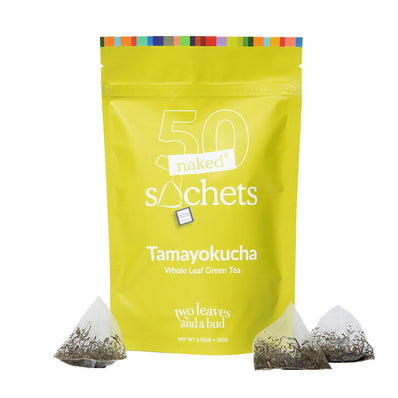 Two Leaves and a Bud Organic Tamayokucha Naked 50 ct each