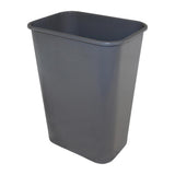 Soft-Sided Plastic Wastebasket Gray 41 qt each