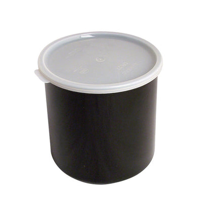 Crock with Lid Black 2.7 qt each