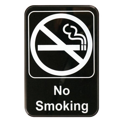 "No Smoking" Sign - Black each
