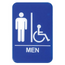 Men/Accessible Sign - Blue each
