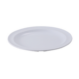 White Melamine Dinner Plate 10" pk 1 dz