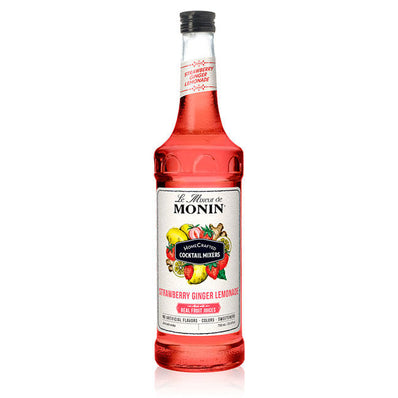 Monin HomeCrafted Strawberry Ginger Lemonade Mix 750 ml