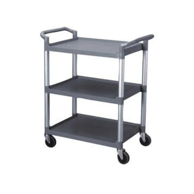 Bus Cart 3-Tier Gray Assembled each