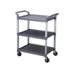 Bus Cart 3-Tier Gray Assembled each
