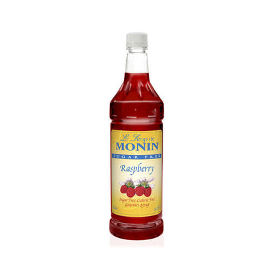 Monin Raspberry Syrup Sugar Free PET 1 ltr