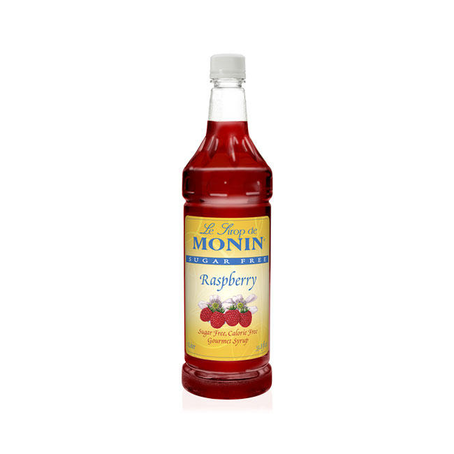 Monin Raspberry Syrup Sugar Free PET 1 ltr