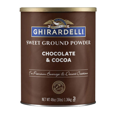 Ghirardelli Sweet Ground Chocolate & Cocoa Powder Can 3 lb