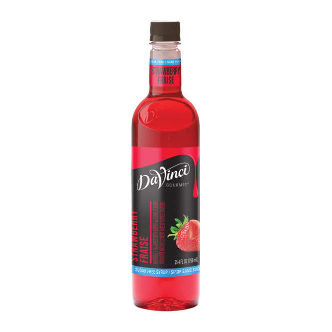 DaVinci Gourmet Classic Strawberry Sugar Free Syrup PET 750 ml