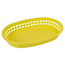 Oval Fast Food Basket - Yellow pk 12 ct