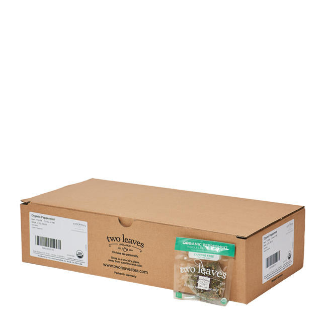 Two Leaves and a Bud Tea Organic Peppermint 100 ct