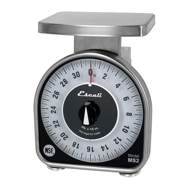 Escali Mechanical Dial Scale 2 lb x 0.25 oz each