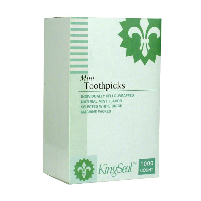 Cellophane Wrapped Toothpick Mint 1000 ct