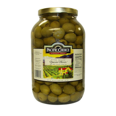 Pacific Choice Queen Olive Pitted 80-90 ct per kg 1 gal