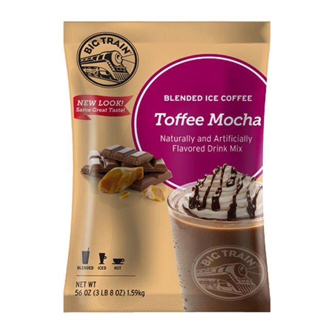 Big Train Toffee Mocha Blended Ice Coffee Mix 3.5 lb