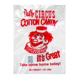 Clown Print Cotton Candy Pak Bags 1000 ct