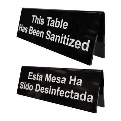 Sanitation Table Tent 1 dz