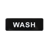 "Wash" Signage each