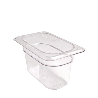 Camwear Food Pan Ninth-Size Clear 4" each