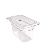 Camwear Food Pan Ninth-Size Clear 4" each