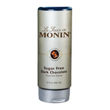 Monin Dark Chocolate Sauce Sugar Free Squeeze Bottle 12 oz