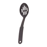 Spoon Slotted Black 12" each