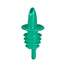 Plastic Pourer Green pk 1 dz