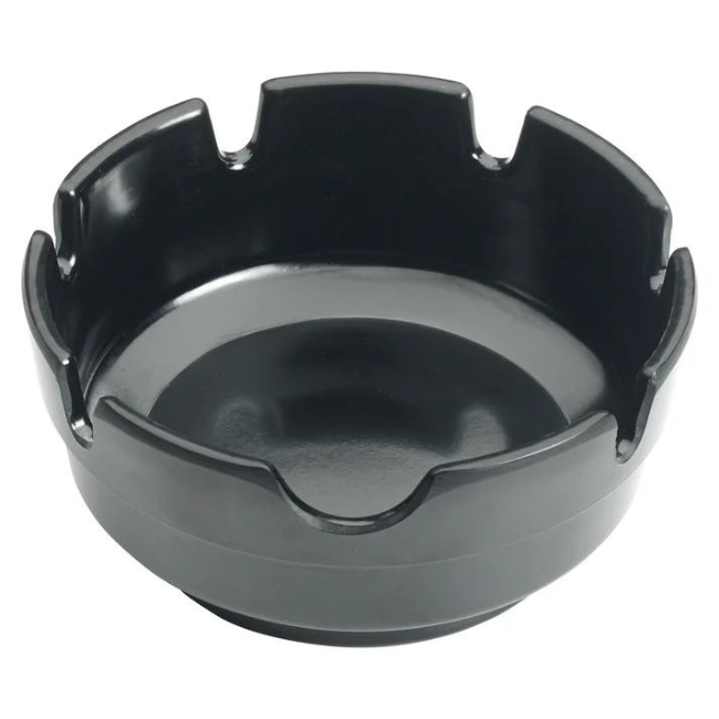 Ash Tray 4" Black pk 1 dz