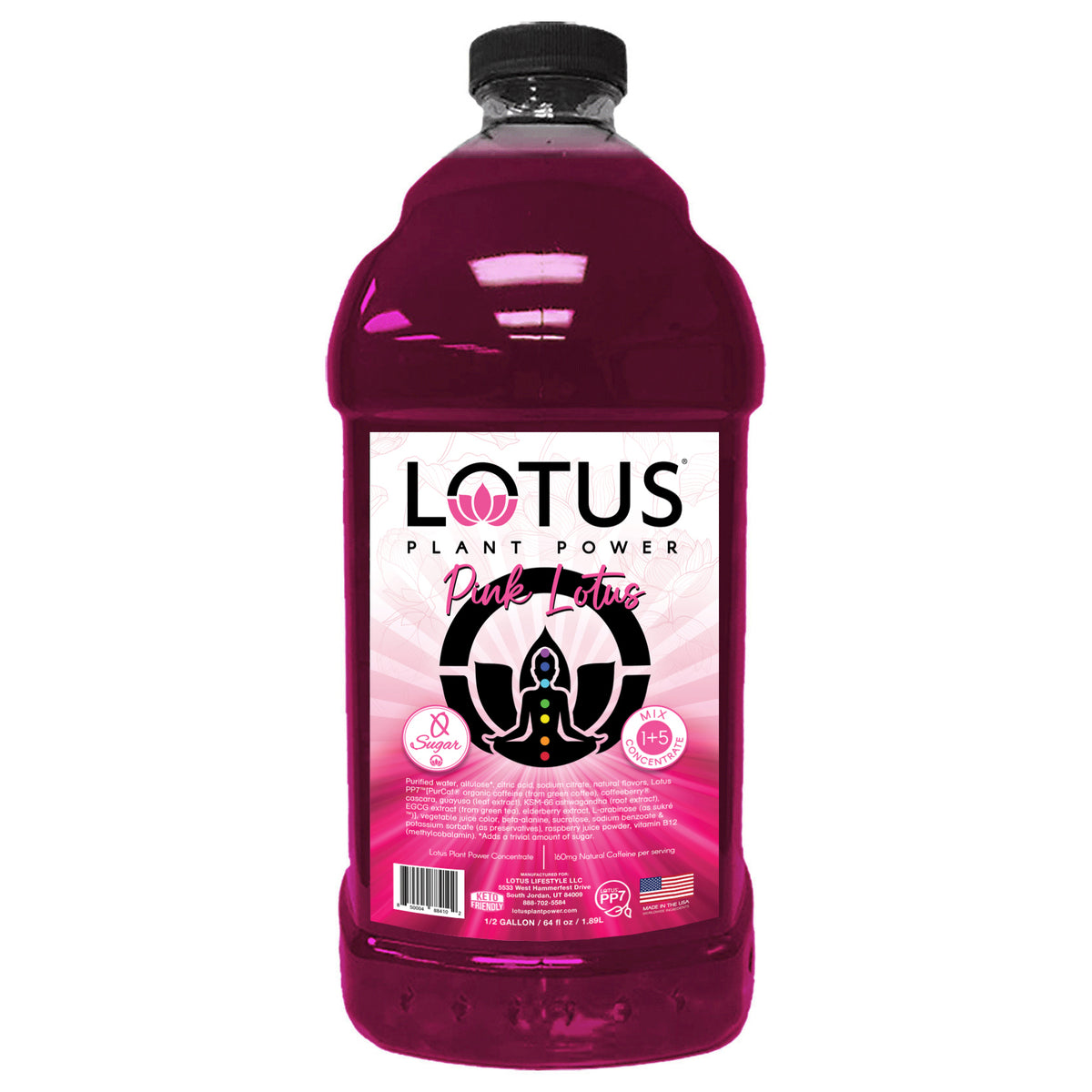 Lotus Zero Sugar Pink Plant Power Concentrate 64 oz