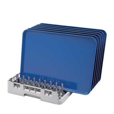 Tray Rack Full-Size Open End Soft Gray each