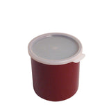 Crock with Lid Reddish Brown 1.2 qt each