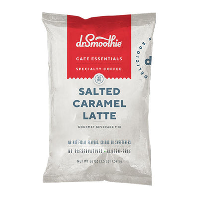 Dr. Smoothie Cafe Essentials Gourmet Beverage Mix Salted Caramel Latte 3.5 lb