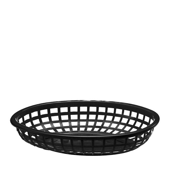 Classic Oval Basket Black 9 3/8" 3 dz