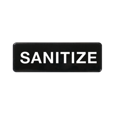 "Sanitize" Signage each