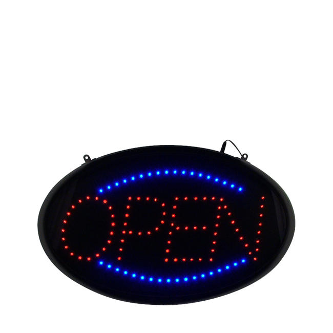 "Open" LED Oval Sign each