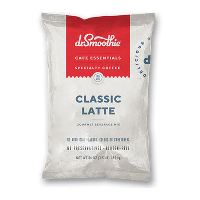 Dr. Smoothie Cafe Essentials Gourmet Beverage Mix Classic Latte 3.5 lb