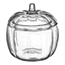 Pumpkin Jar with Glass Cover 70 oz 6 ct