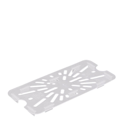 Food Pan Drain Shelf Third Size Translucent each